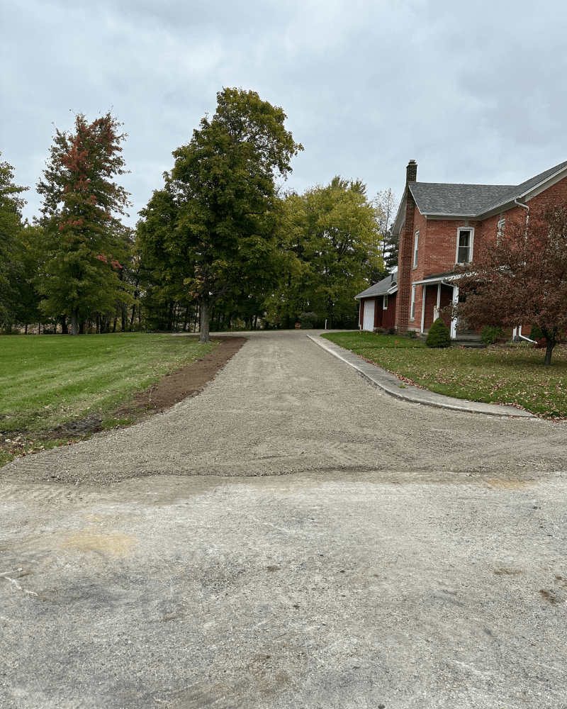 Driveway regrading Northeast Indiana